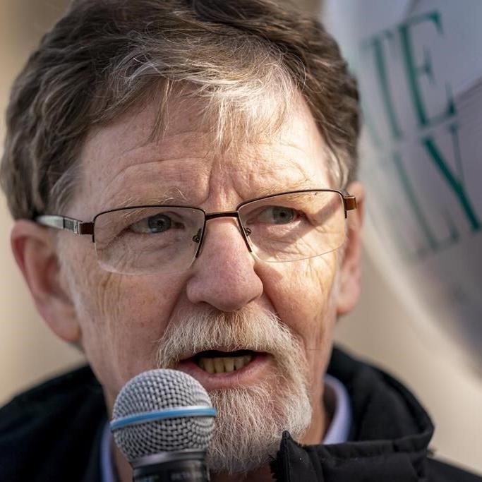 Colorado justices consider a pink and blue cake's meaning in a transgender discrimination case